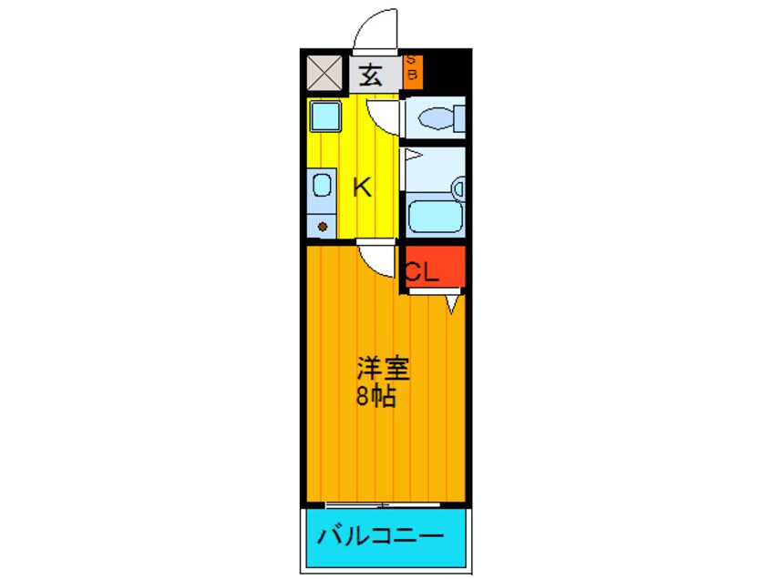 間取図 メリックビルⅡ