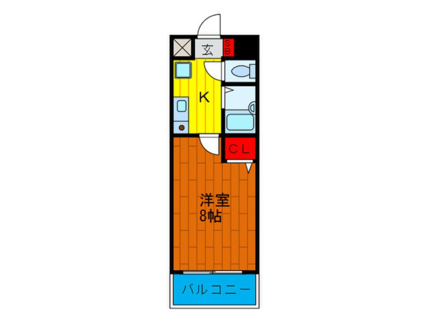 間取図 メリックビルⅡ