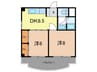 ピュア西口 2DKの間取り