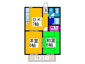 間取図 リベラル深阪Ｂ