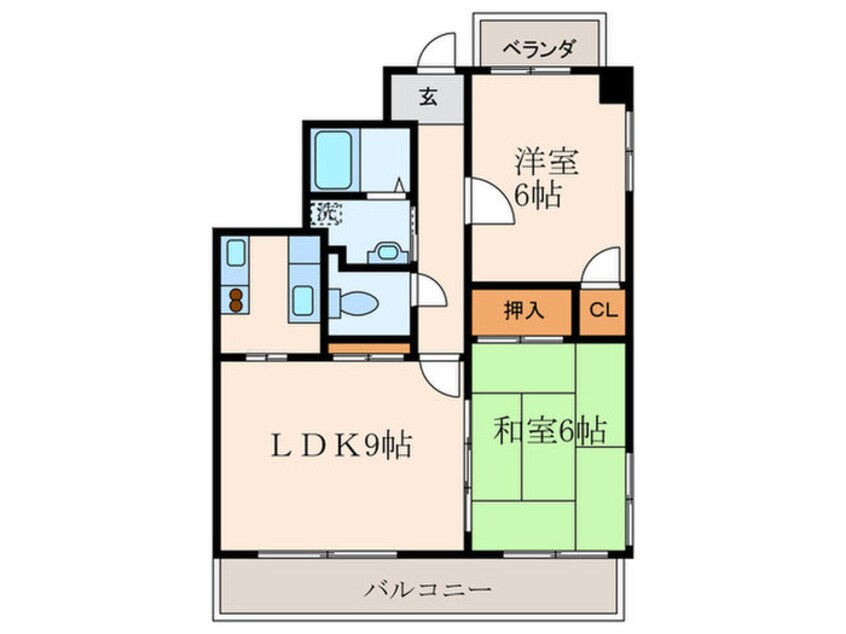 間取図 グランピア　ウエスト