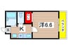 フラッツ７ 1Kの間取り