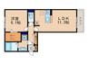 Blezio７ 1LDKの間取り