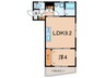 Ｐａｒｋｓ大久保 1LDKの間取り