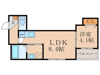 間取図 フラッツ六地蔵
