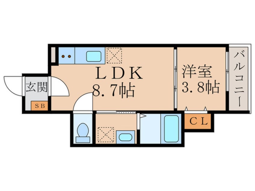 間取図 フラッツ六地蔵