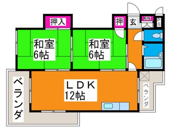 間取図 サン・セルジュ深井