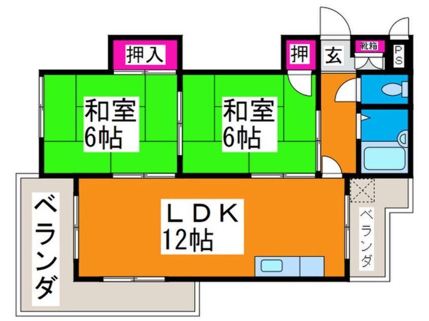 間取図 サン・セルジュ深井