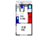 草野マンション21号館 1DKの間取り