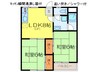 草野マンション21号館 2LDKの間取り