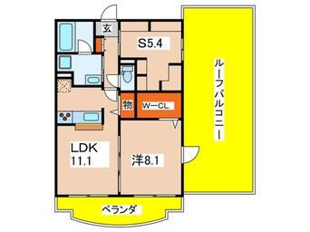 間取図 ランデュ－ル逆瀬川