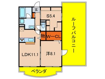 間取図 ランデュ－ル逆瀬川