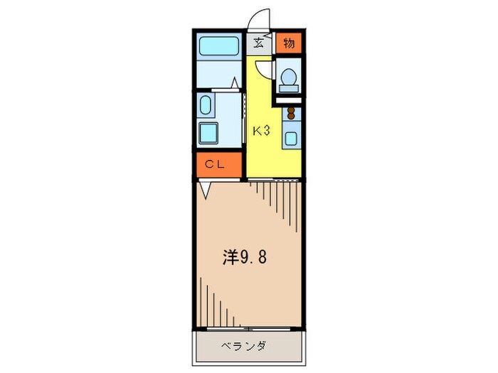 間取り図 ランデュ－ル逆瀬川