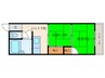 福王子マンション 2DKの間取り