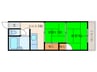福王子マンション 2DKの間取り