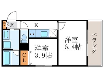 間取図 ＢｌａｎｃＮｅｉｇｅ二条城北