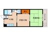 大塚コーポ 2Kの間取り