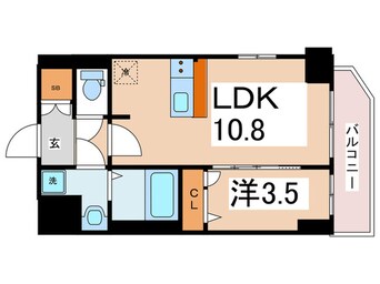 間取図 ｴｽﾘｰﾄﾞ難波THE　FIRST(1005)