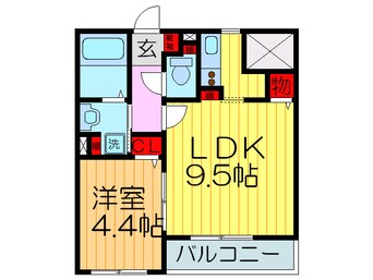 間取図 ライズアップ西尾