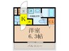 レジア内本町 1Kの間取り