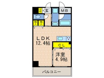 間取図 ルガールボニート新神戸