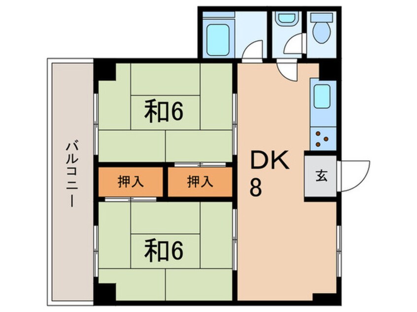 間取図 シャトーすずらん