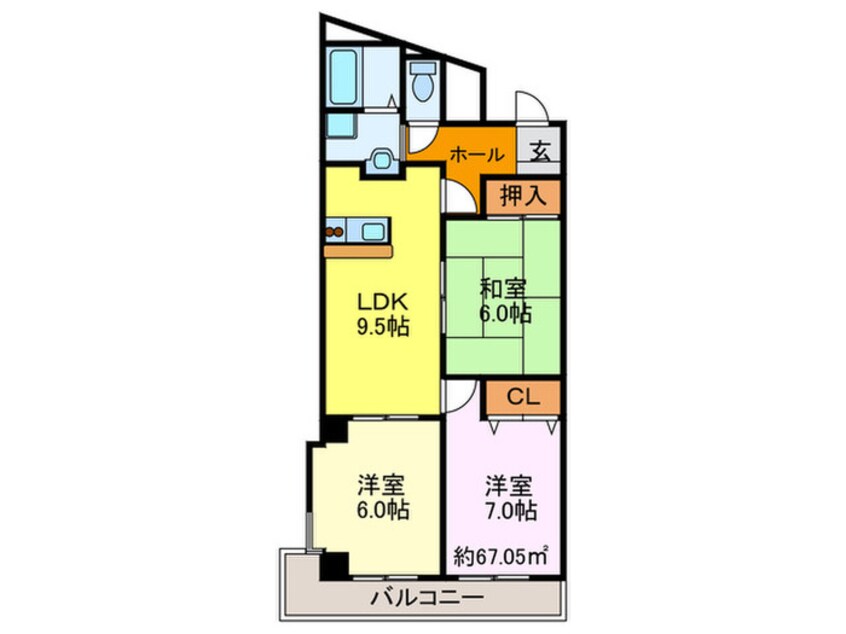 間取図 ベルク御殿山