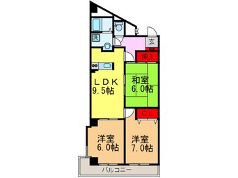 間取図 ベルク御殿山