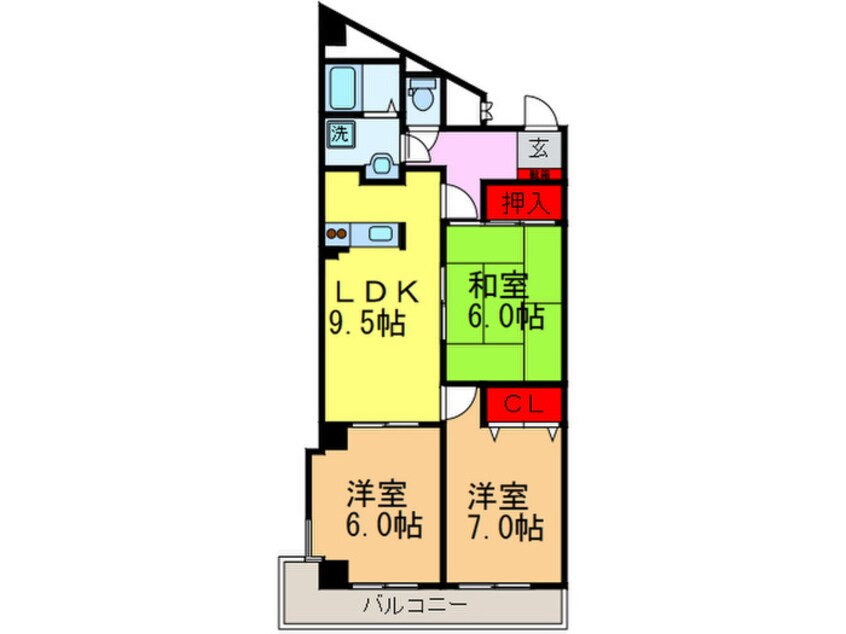 間取図 ベルク御殿山