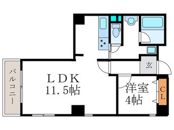 間取図 パインフィ－ルド七条