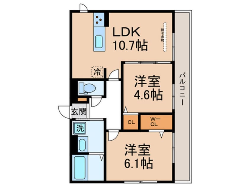 間取図 GRAMM桂北滝川B棟