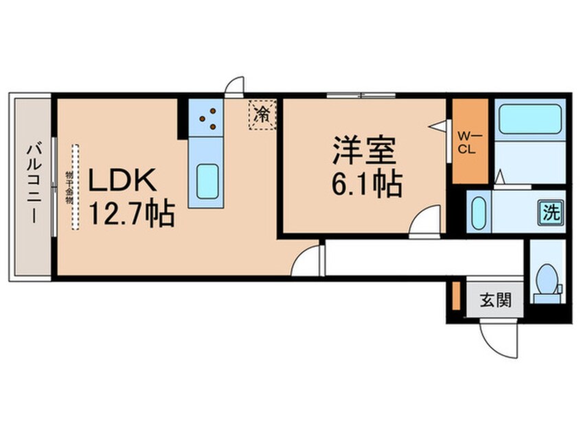 間取図 GRAMM桂北滝川B棟