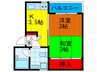ピンクフラミンゴ 2Kの間取り