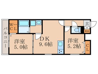 間取図 クリエオーレ観月橋