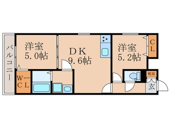 間取図 クリエオーレ観月橋