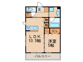 間取図 メゾンＷＡＴＡＲＩ　Ｃ棟