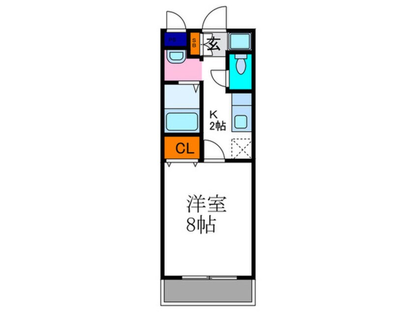 間取図 プリメロエストゥディオ