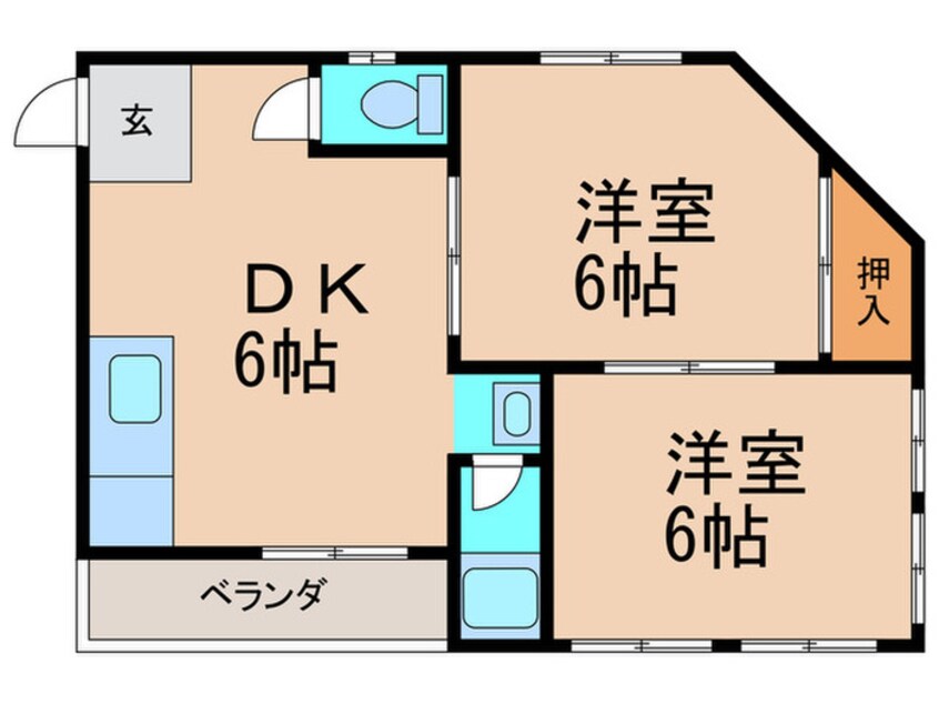 間取図 I-court平野元町