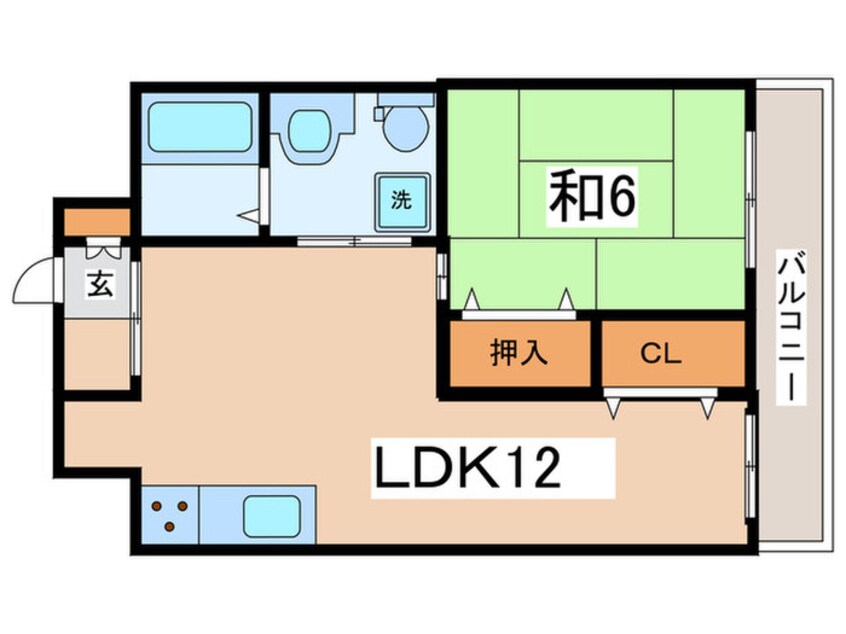 間取図 スーパーコート長居公園フロント