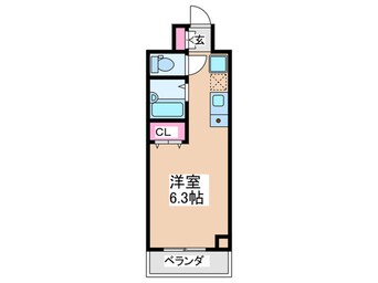 間取図 エルミタ－ジュ難波南Ⅴ