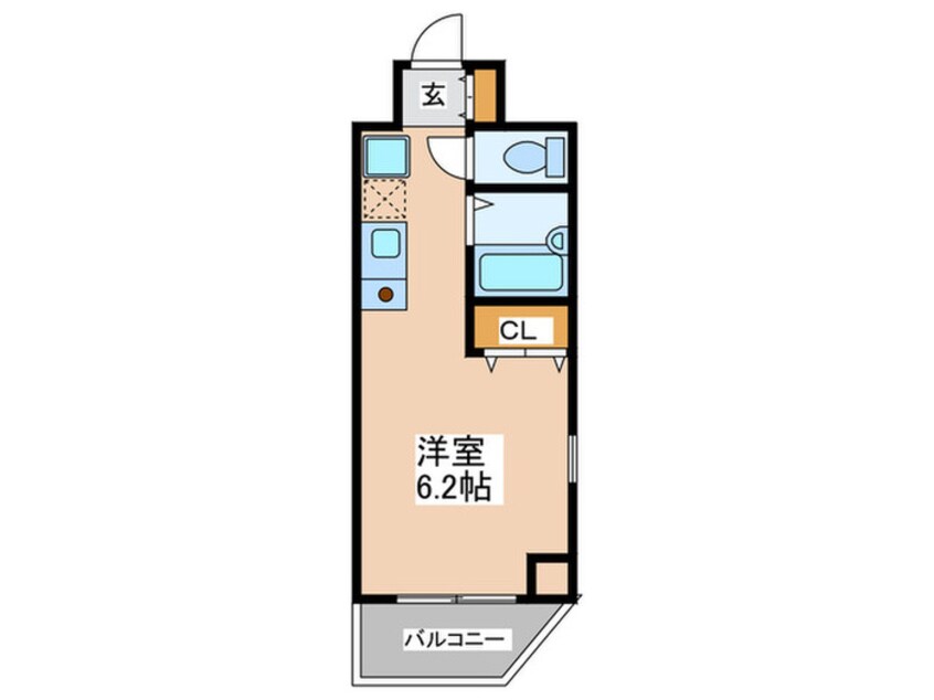 間取図 エルミタ－ジュ難波南Ⅴ