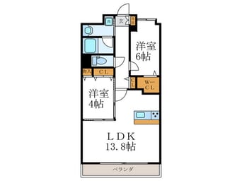 間取図 プルミエール朱雀