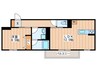 シャーメゾン寝屋川中央 1LDKの間取り