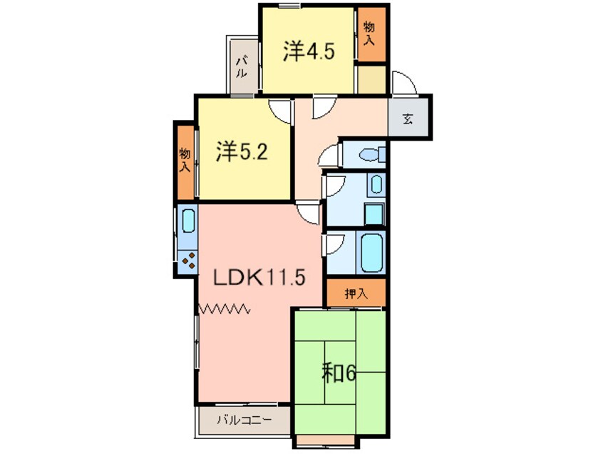 間取図 チェリ－コ－ト