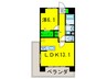 フレシール　アビタシオン 1LDKの間取り