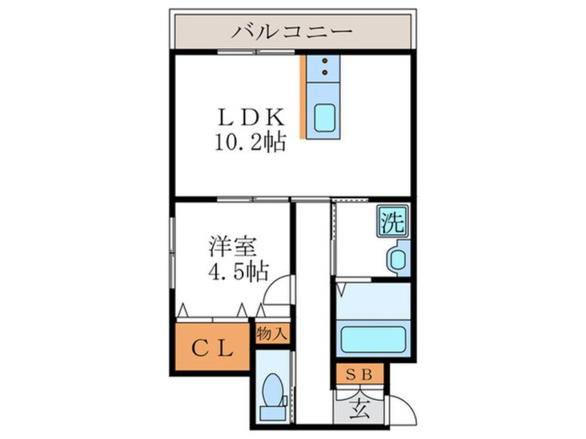 間取図 シャルレ14番館