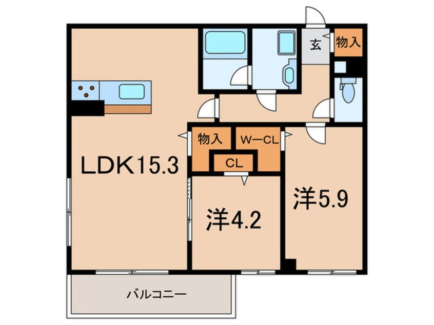 間取図 門戸厄神・M社計画新築工事