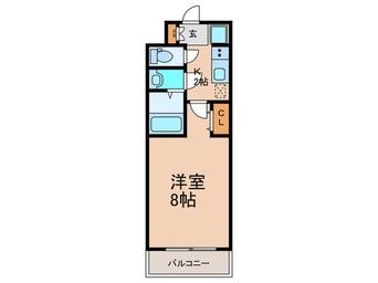 間取図 ｽﾌﾟﾗﾝﾃﾞｨｯﾄ中之島DUE