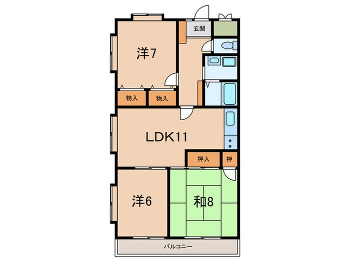 間取り図 ハイツときわ