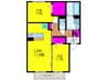 ｌｅ　ｃｈｅｚ　ｍｏｉ 2LDKの間取り
